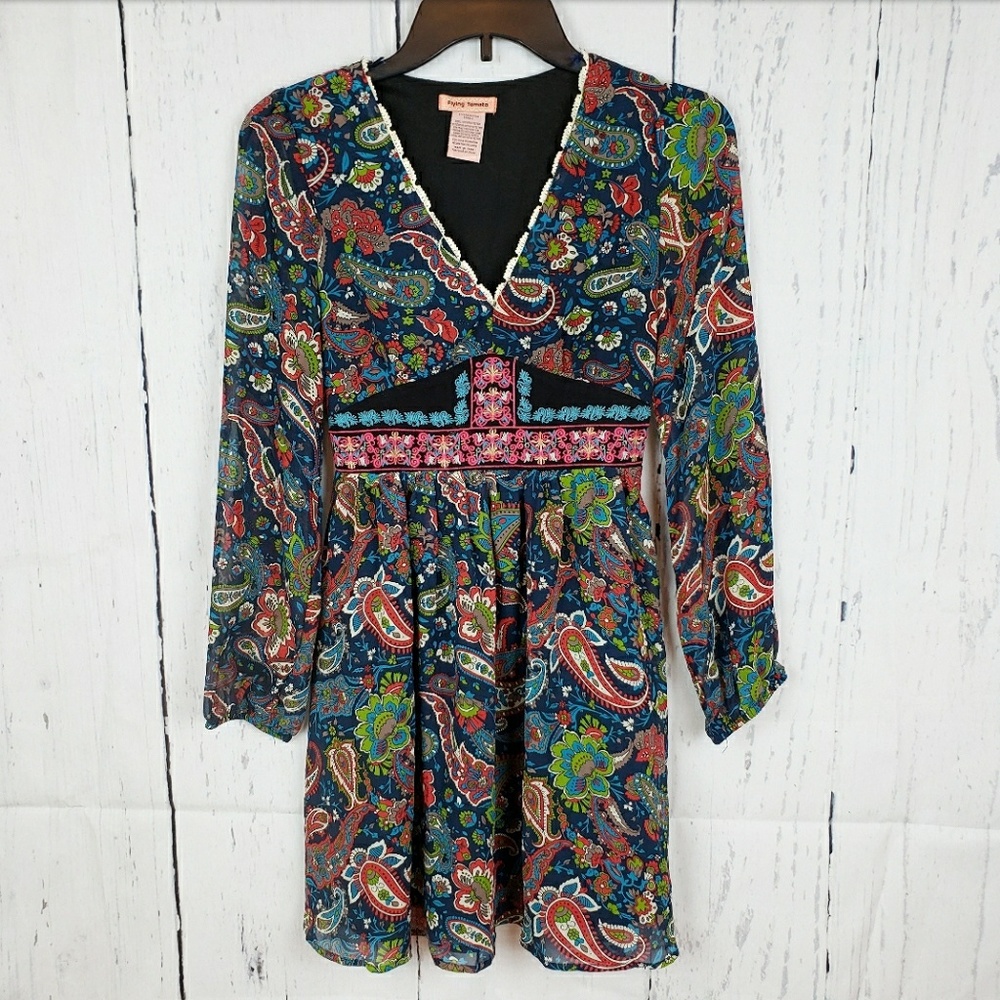 Flying Tomato | Paisley print dress